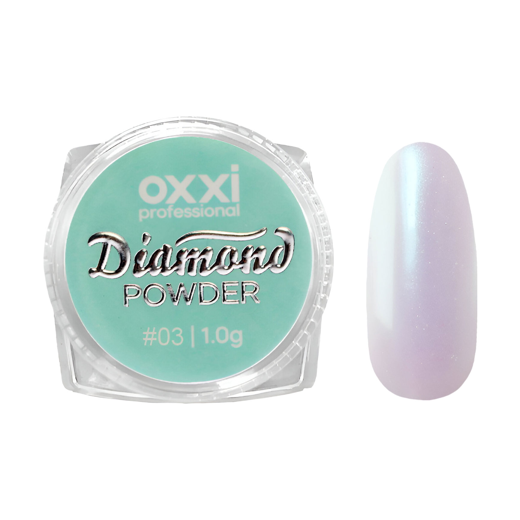 Дзеркальна пудра-втирка для нігтів Oxxi Professional Diamond Powder 03, 1 г